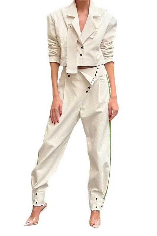 Unique design casual Suit pant