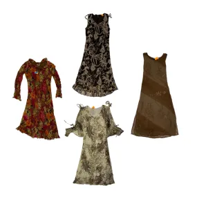 Unique Earthy Tone Dresses , (RX-279)