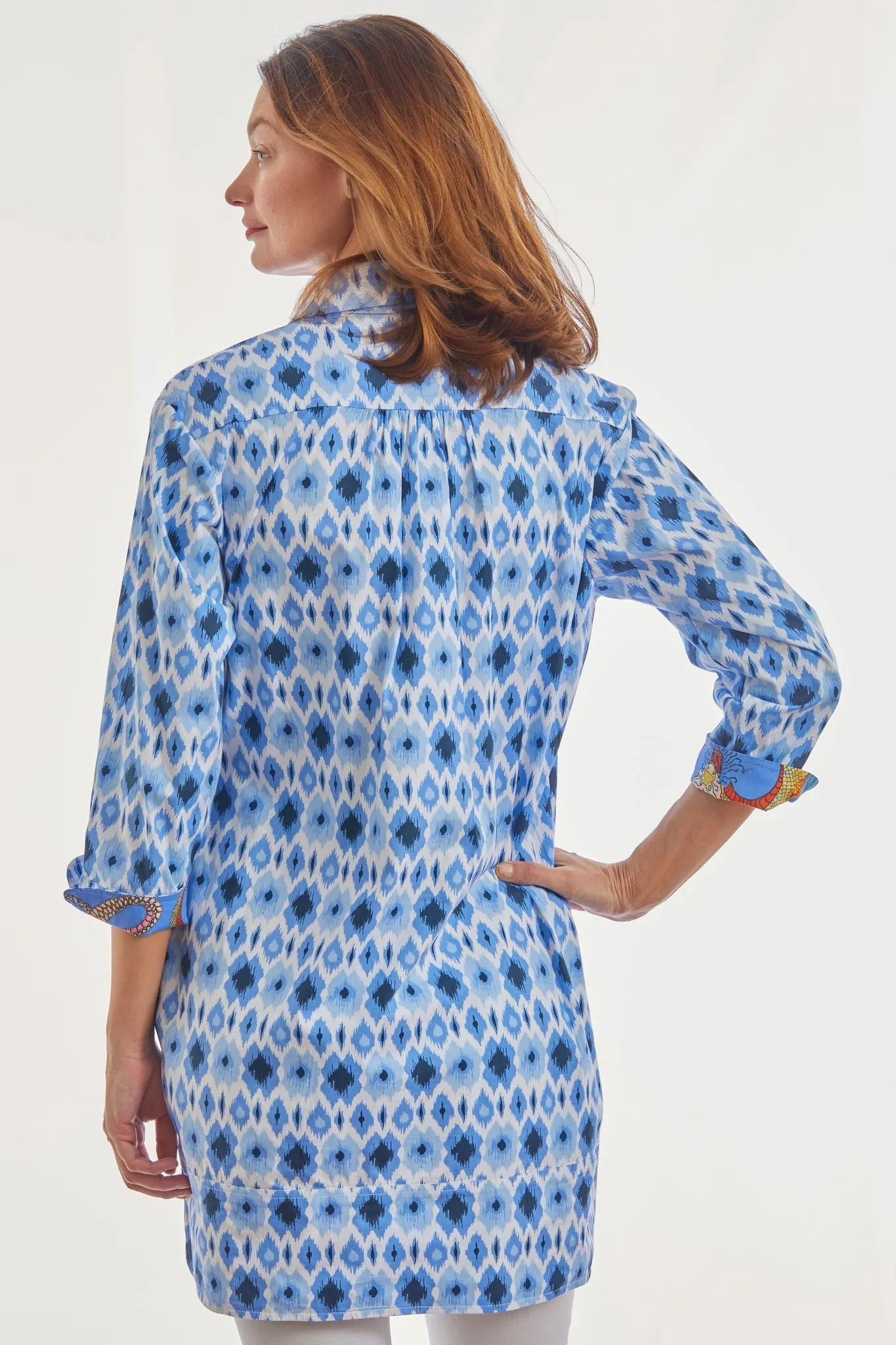 Vail Tunic - Blue Ikat