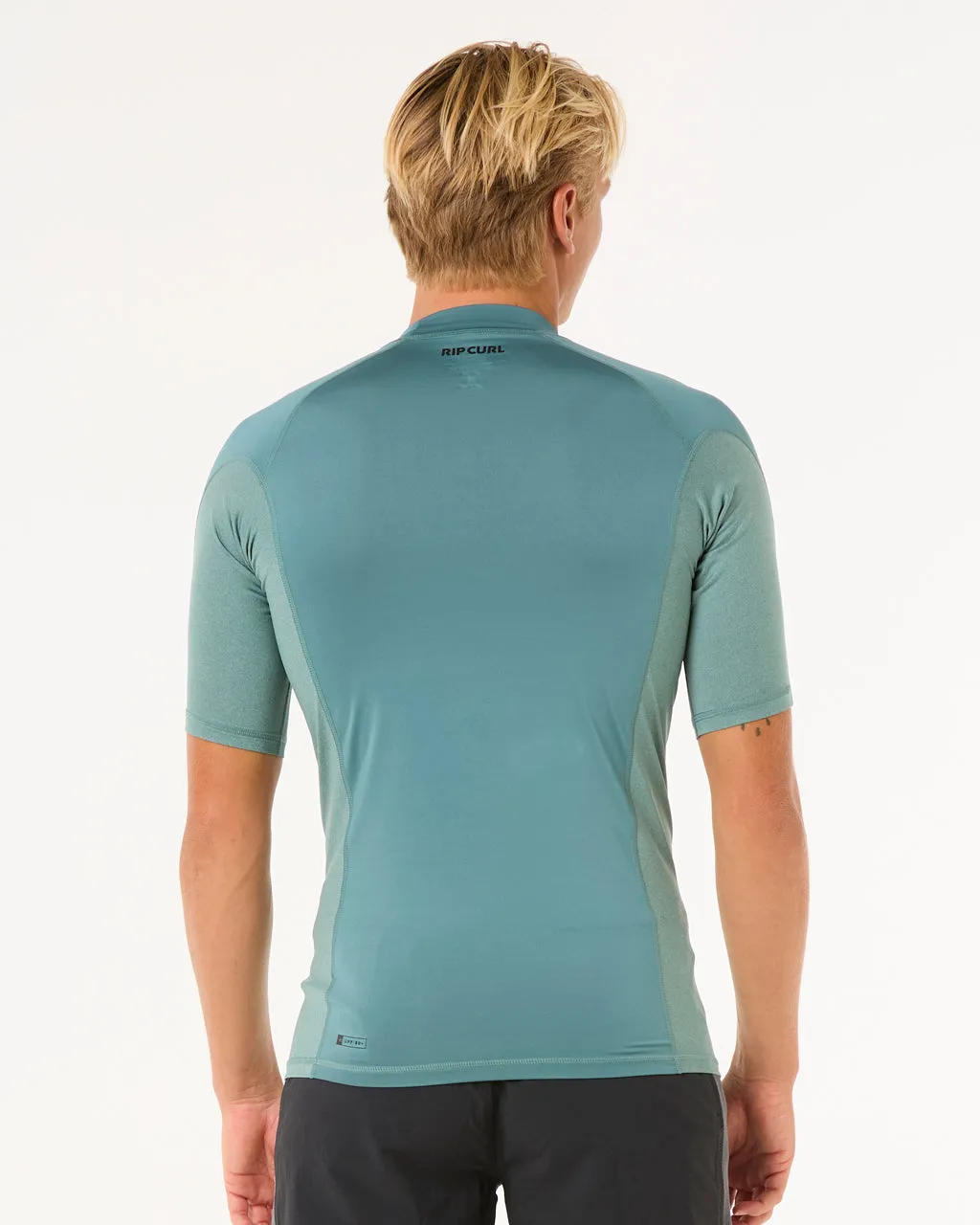 Waves UPF Perf Rash Vest in Bluestone