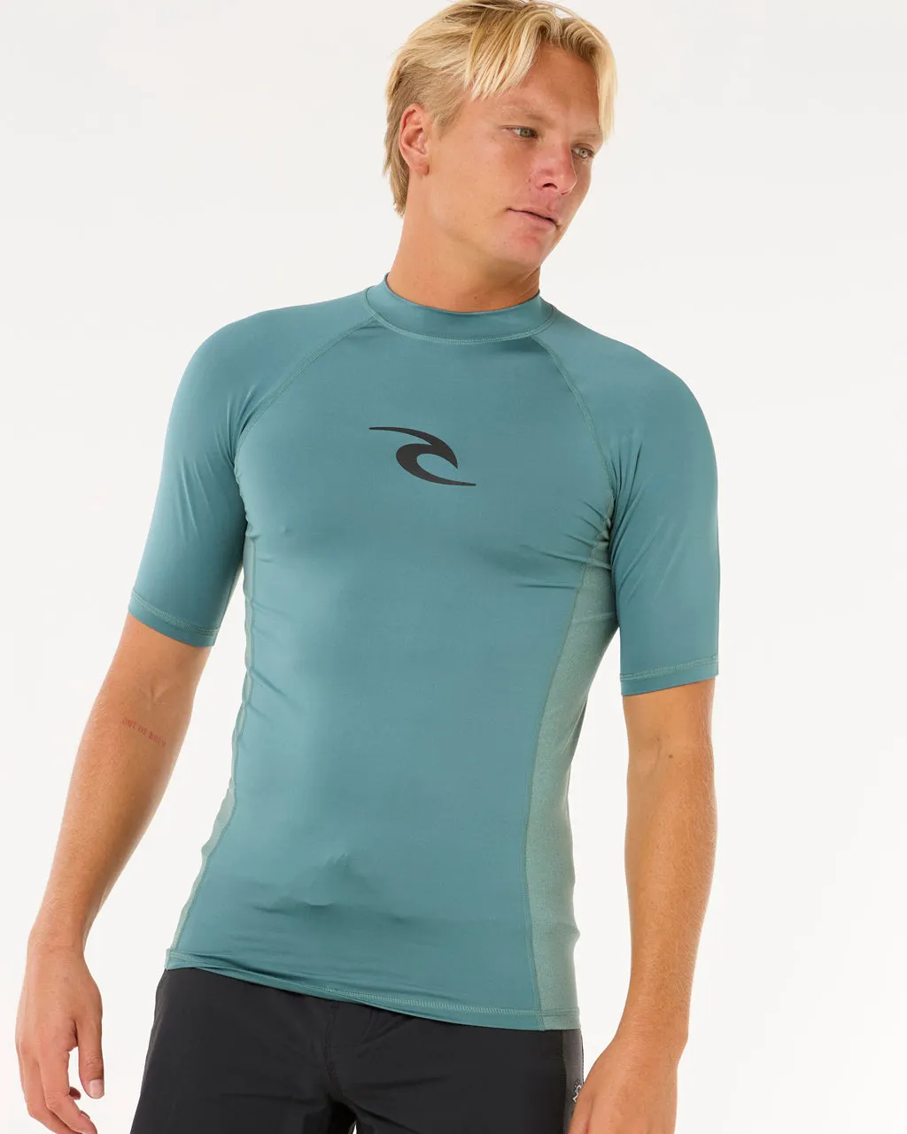 Waves UPF Perf Rash Vest in Bluestone