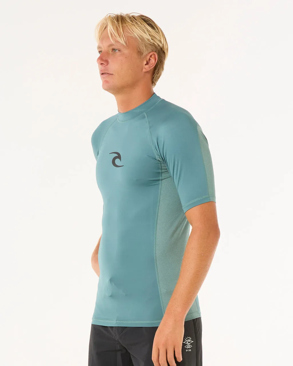 Waves UPF Perf Rash Vest in Bluestone