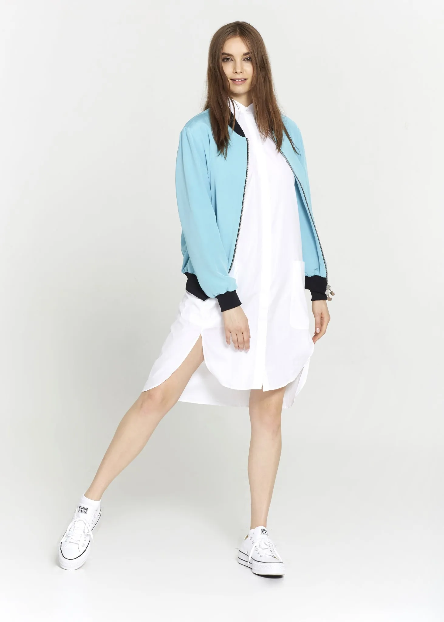 White Tunic With Bottom Pockets