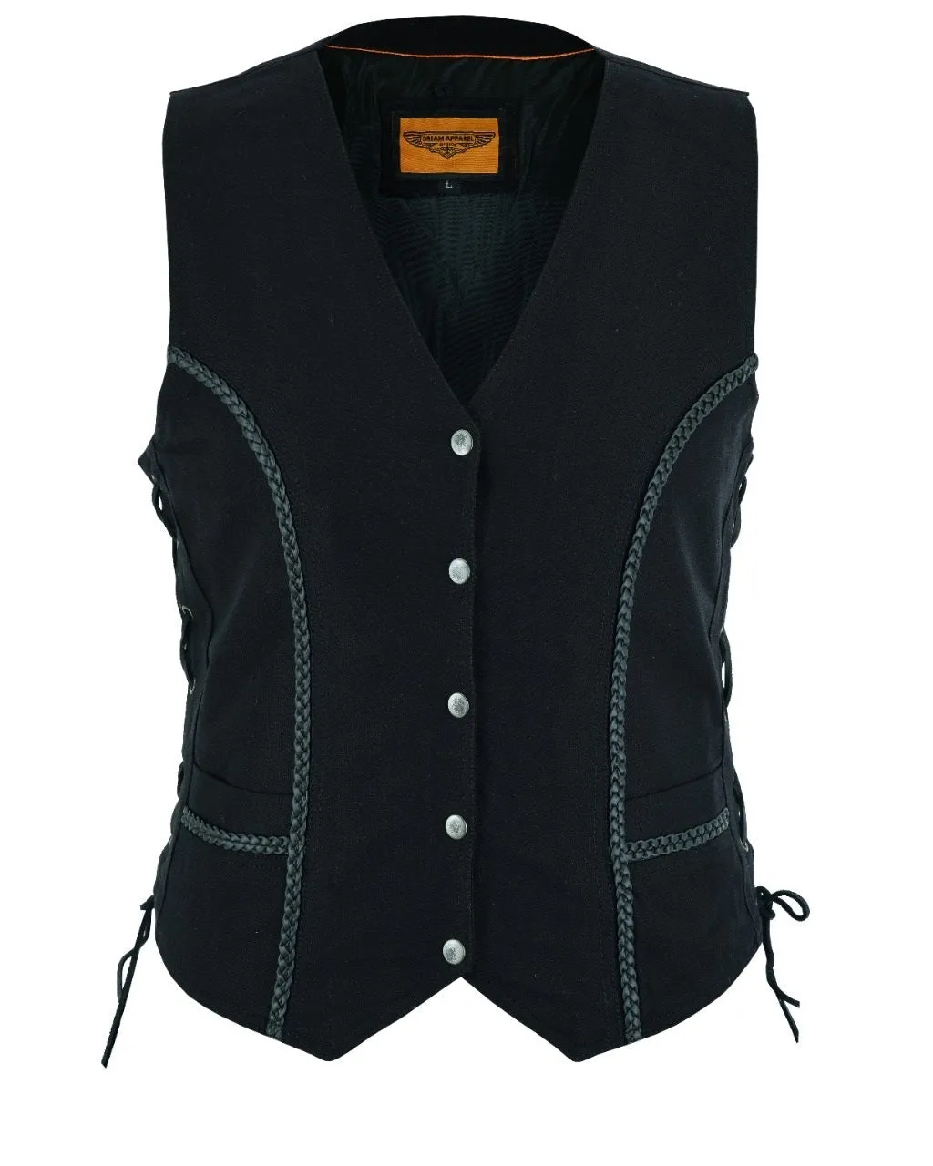 Women's Black Denim Vest