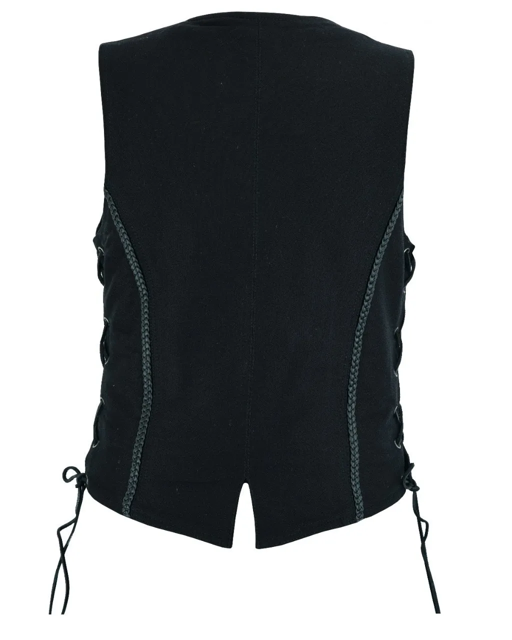 Women's Black Denim Vest