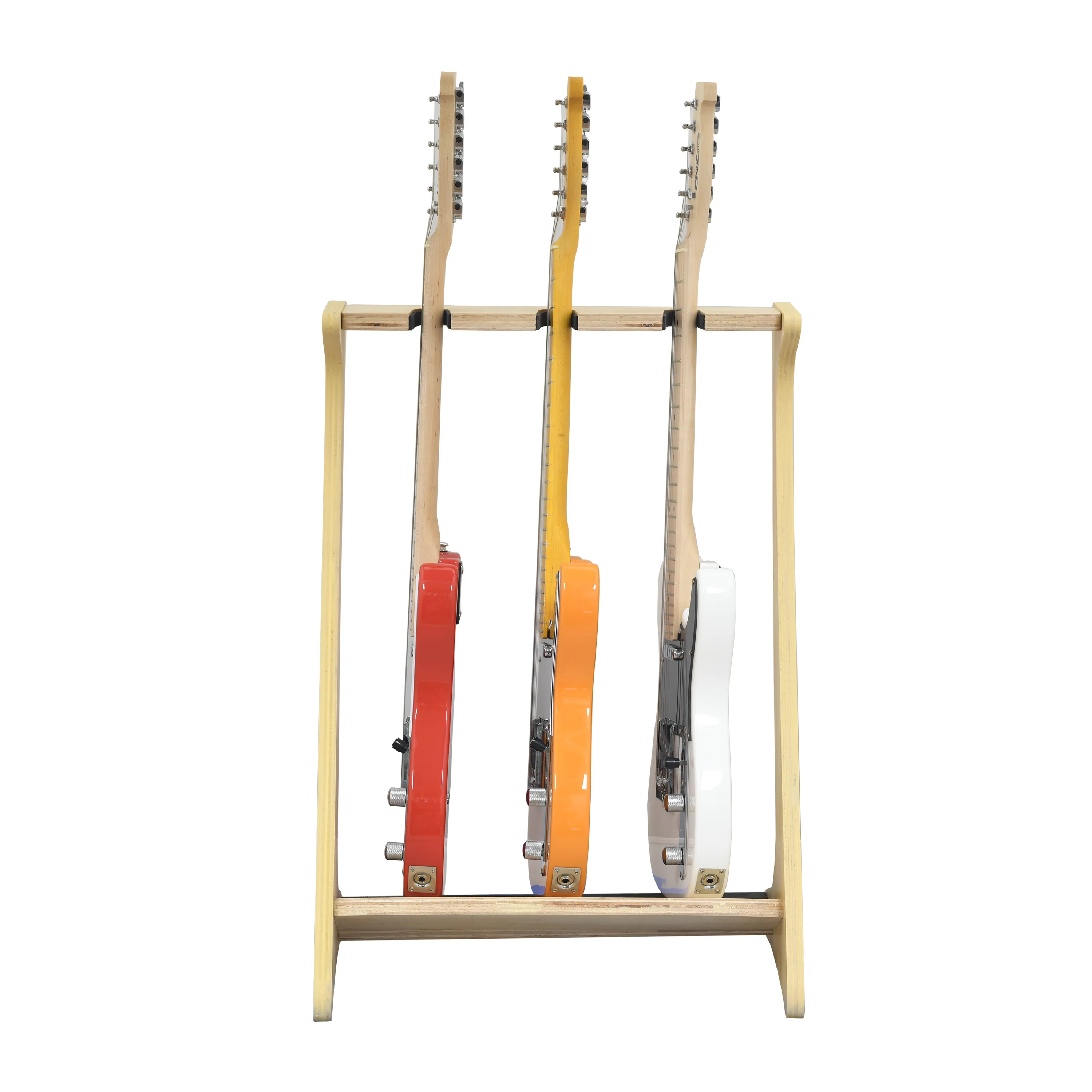 Wooden 3 Guitar Stand - Natural