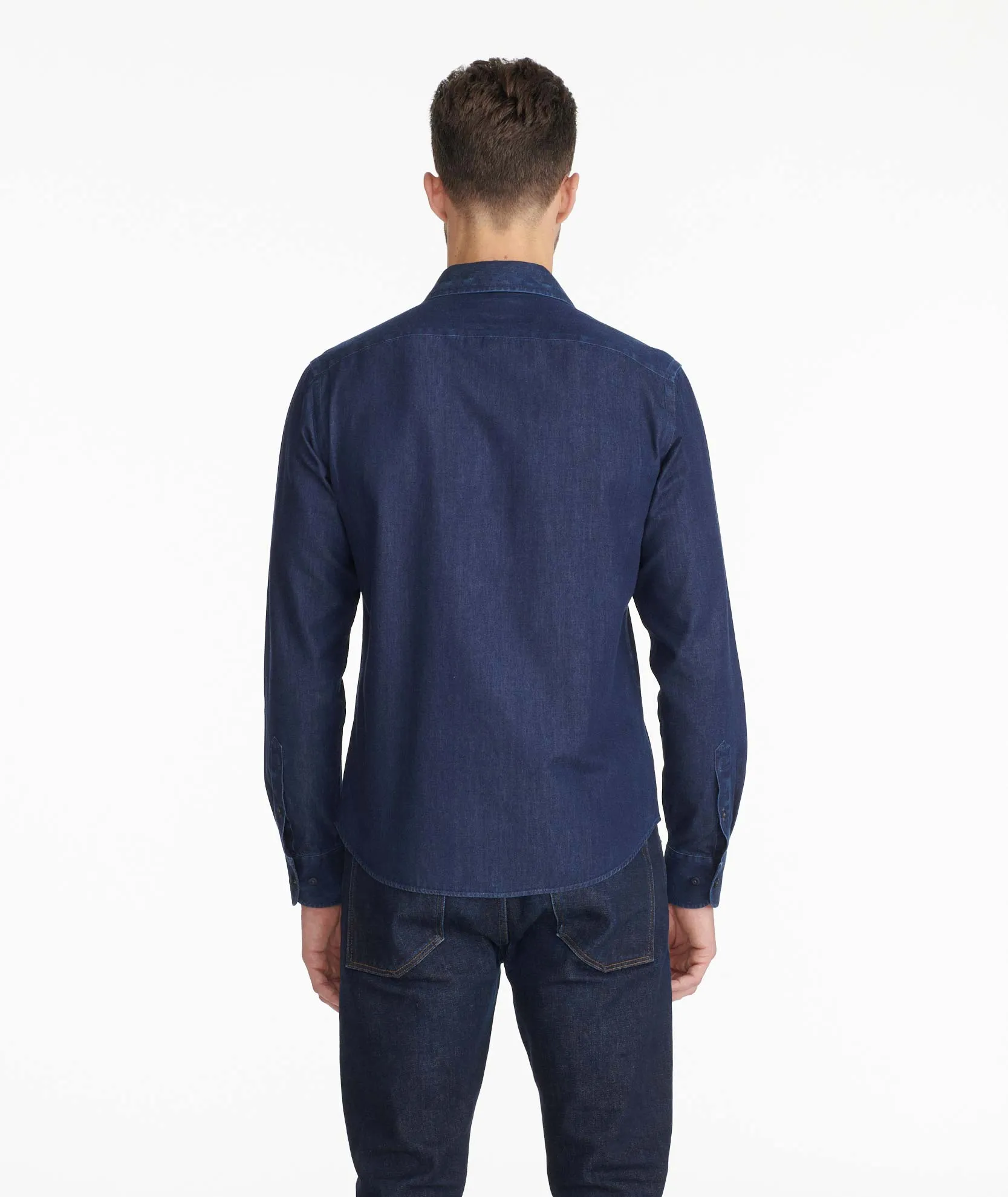 Wrinkle-Free Denim Cinzano Shirt