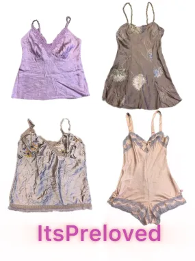 Y2k Dreamy Silky tops and Slip dresses(RX-720)