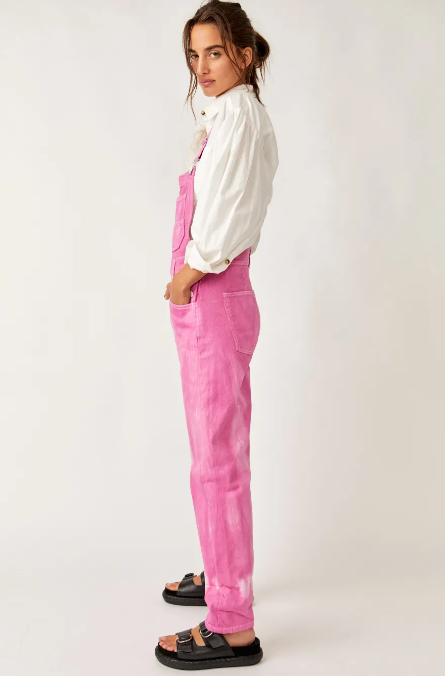 Ziggy Pink Denim Overall